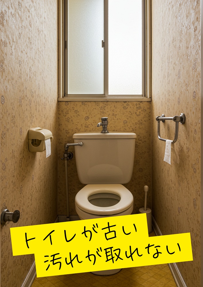 トイレが古い